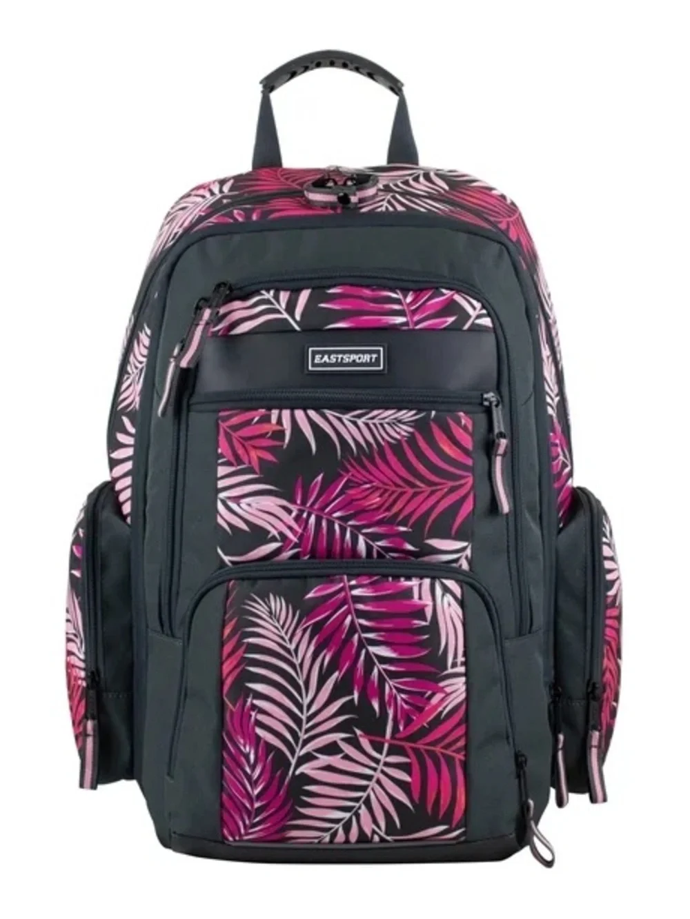 Eastsport Unisex Recycled Expandable Raptor Backpack, Pink Palm